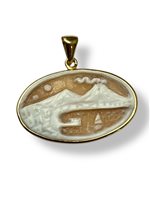 Pendentif Mandile 1922 Femme Cammei  in Argent Conchiglia 22MCICM189